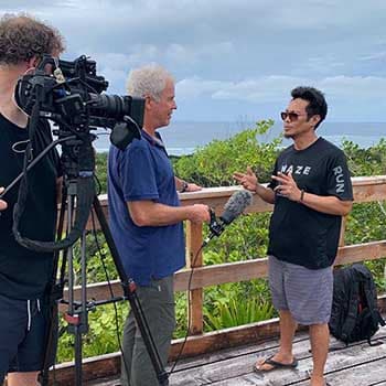 Interview fixer AlJazeera media production palau